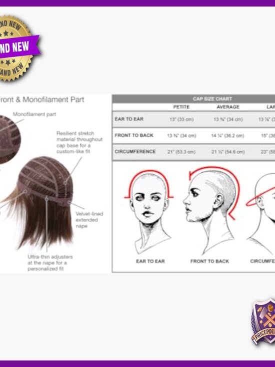 Premium Medium-Length Page Wig, Straight Smooth Hair With Bangs, Average Cap main image 4